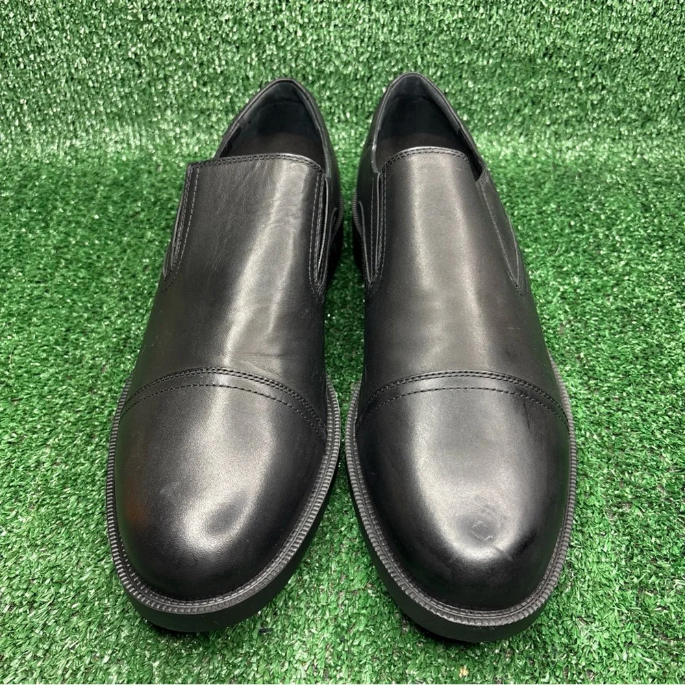 Shoes For Crews‎ “Statesman” Cap Toe Slip On Oxfords Mens Size 12 - NEW